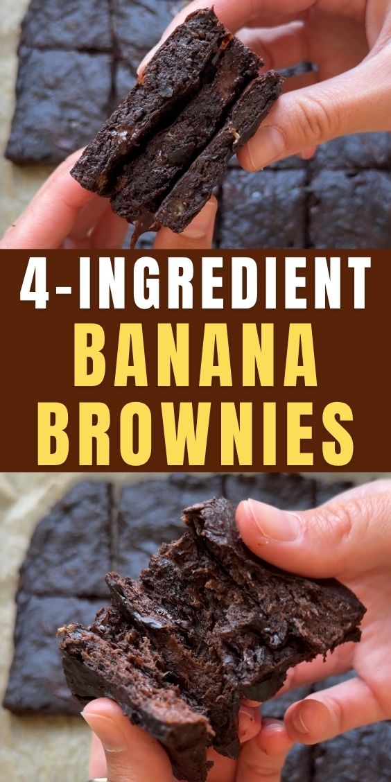 easy healthy banana brownies