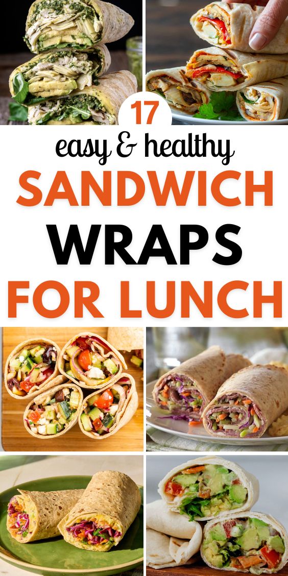 easy healthy sandwich wraps for lunch 1