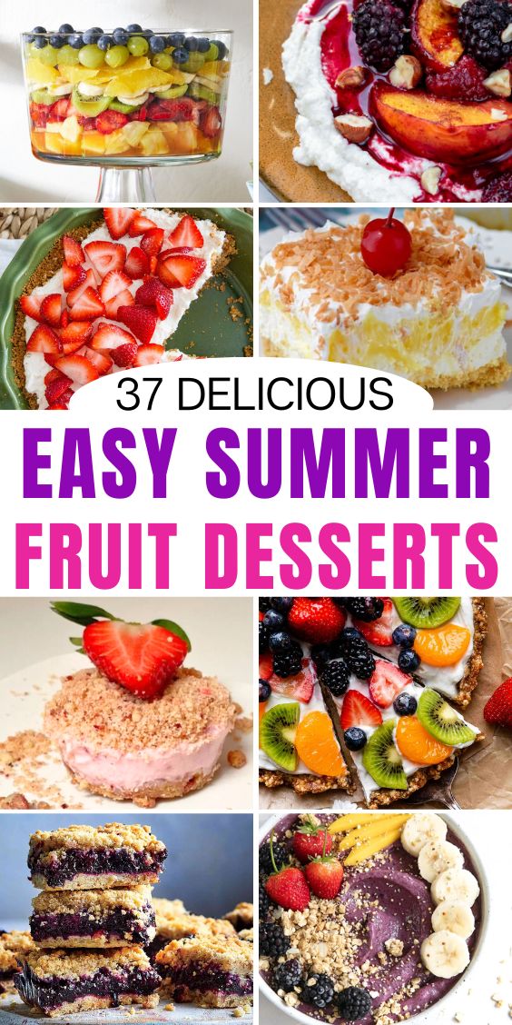 easy summer fruit desserts