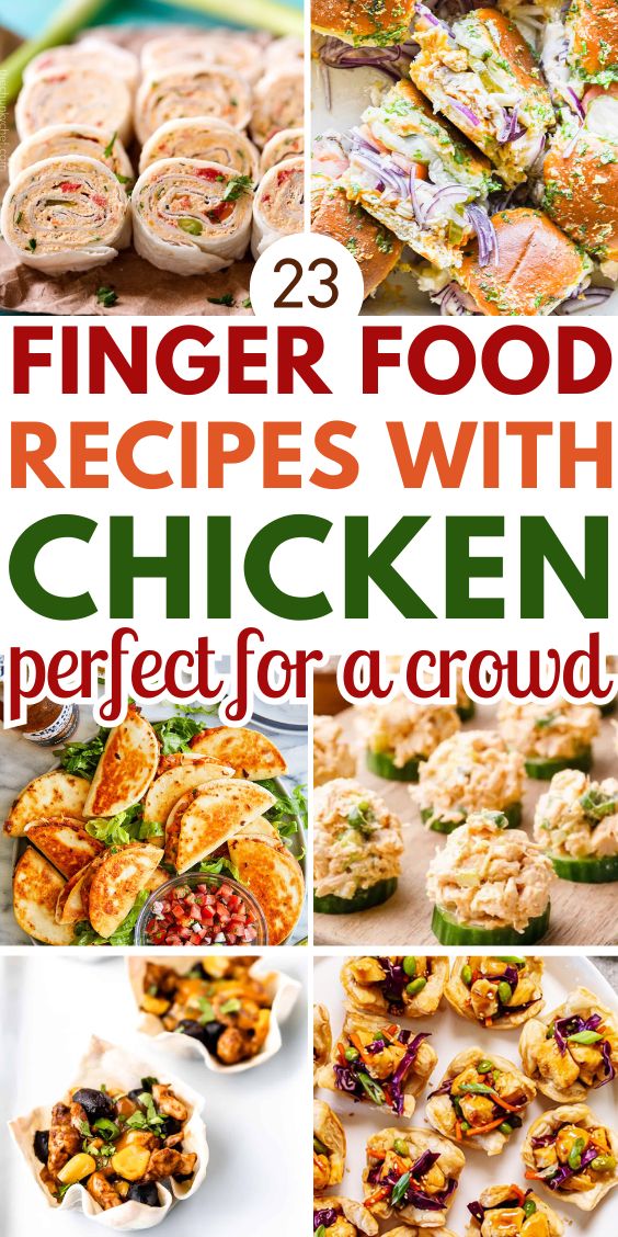 finger food with chicken