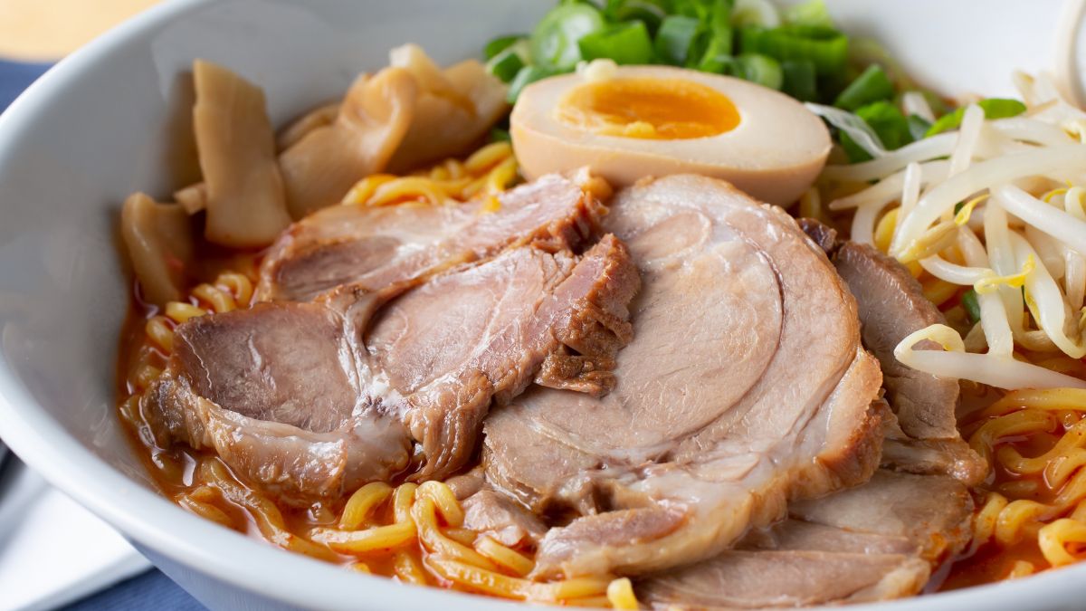 fixing Too Much Peanut Butter in Ramen by adding crunchy toppings