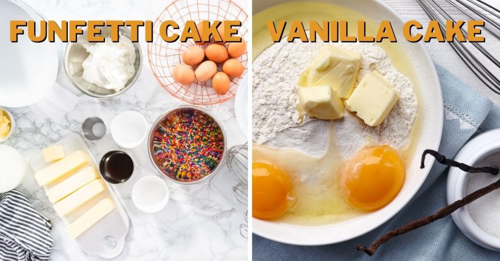 funfetti cake vs vanilla cake