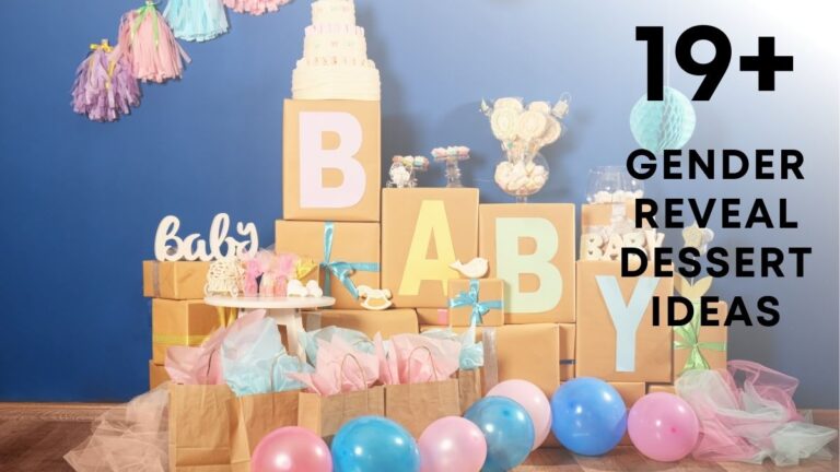 gender reveal dessert ideas