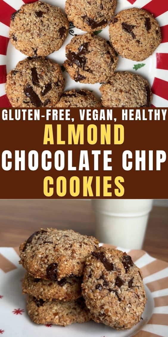 gluten free Healthy Almond Chocolate Chip Cookies Recipe