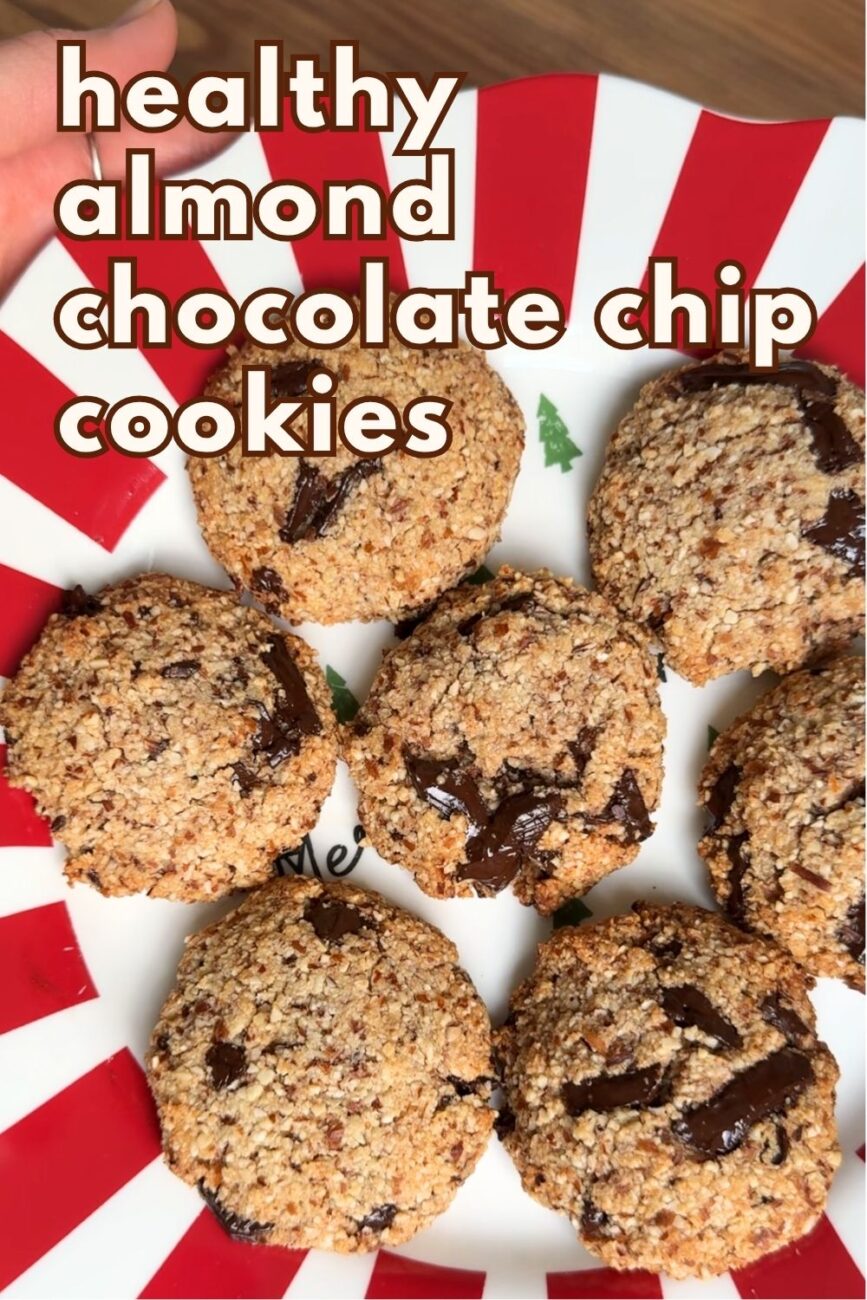 gluten free healthy easy Almond Chocolate Chip Cookies Recipe