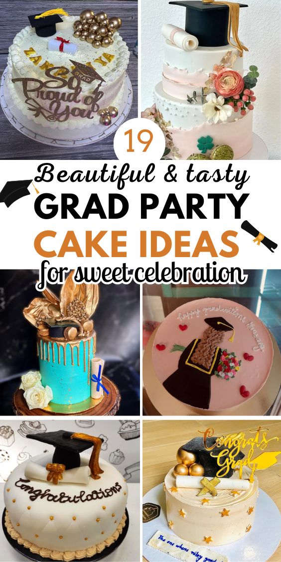 grad party cake ideas