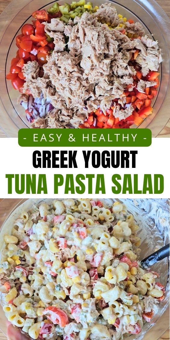 greek yogurt Tuna Pasta Salad Recipe easy