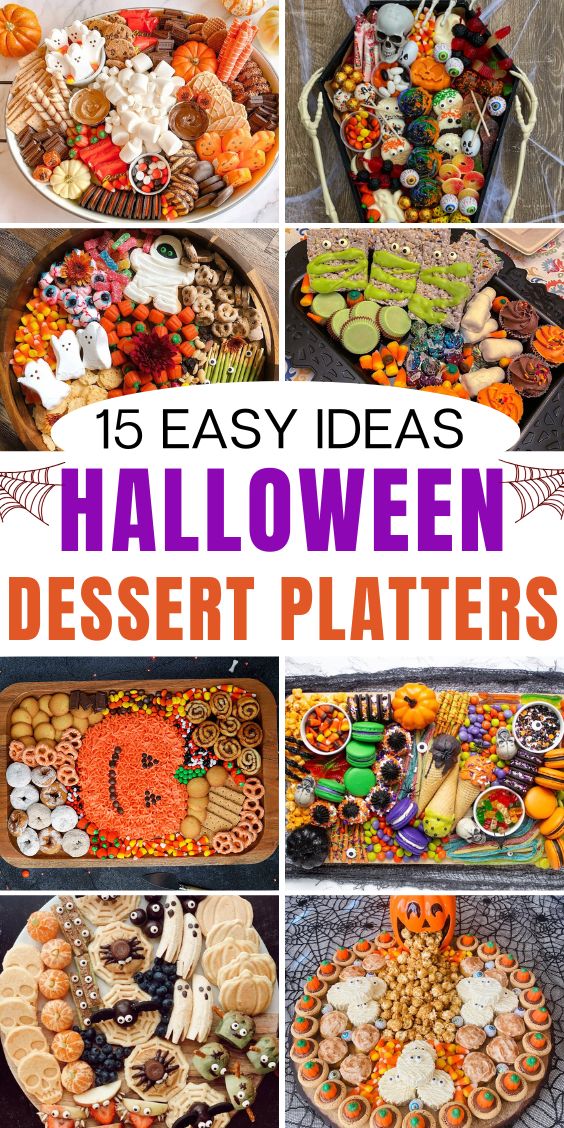 halloween dessert platters