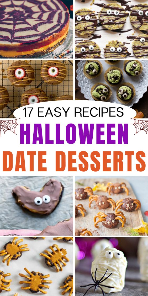 halloween dessert recipes with dates