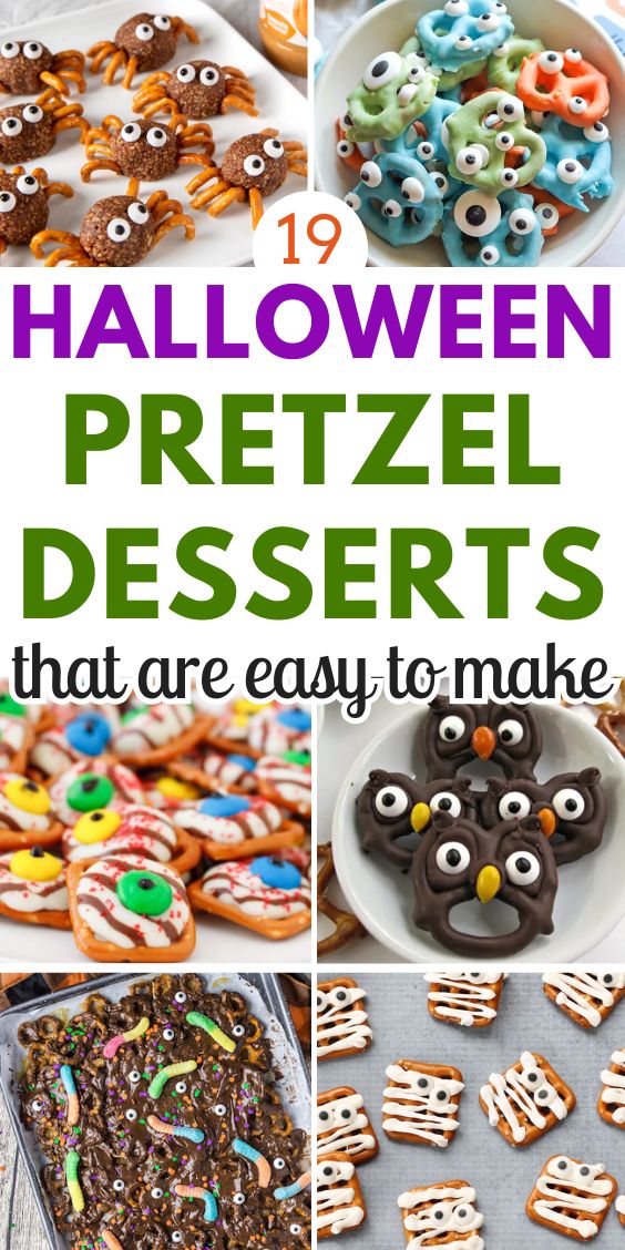 halloween desserts with pretzels