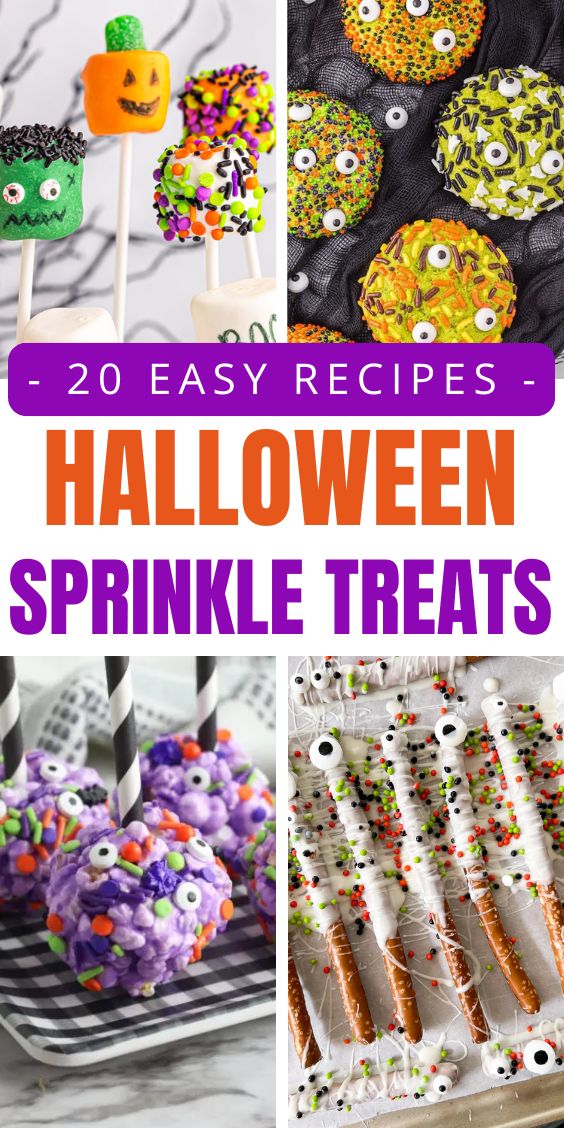 halloween treat recipes with sprinkles