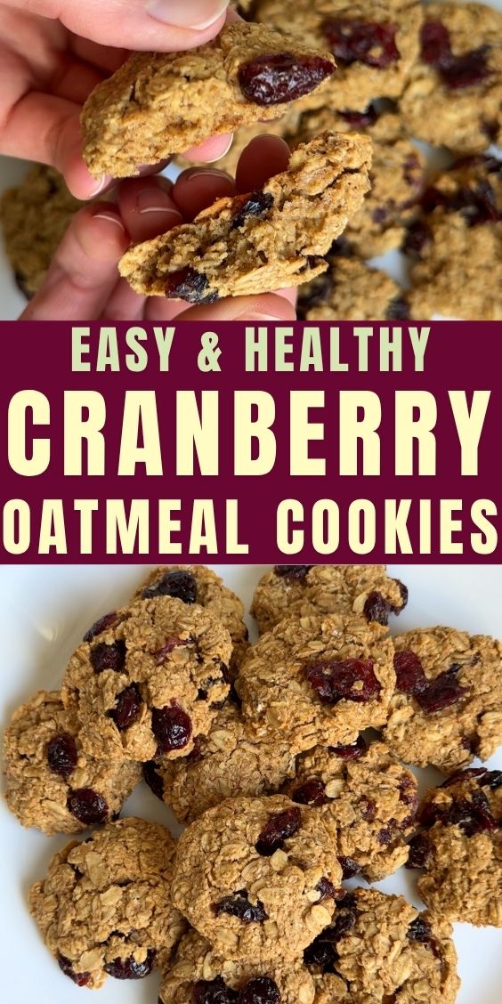 healthy cranberry oatmeal cookies easy recipe