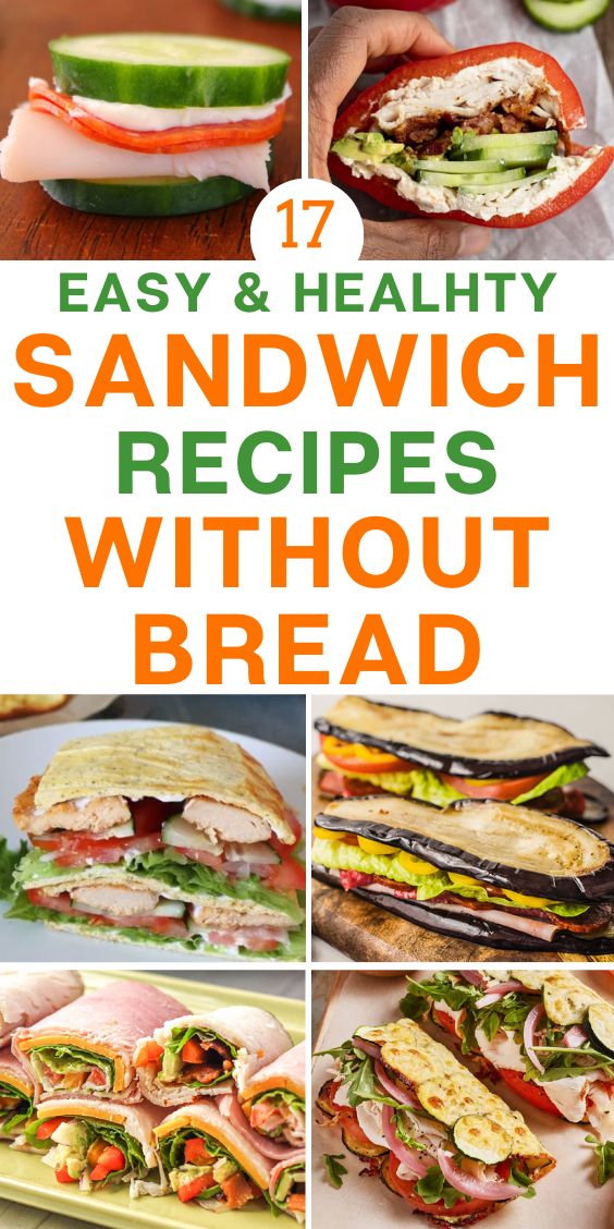 healthy sandwich recipes without bread
