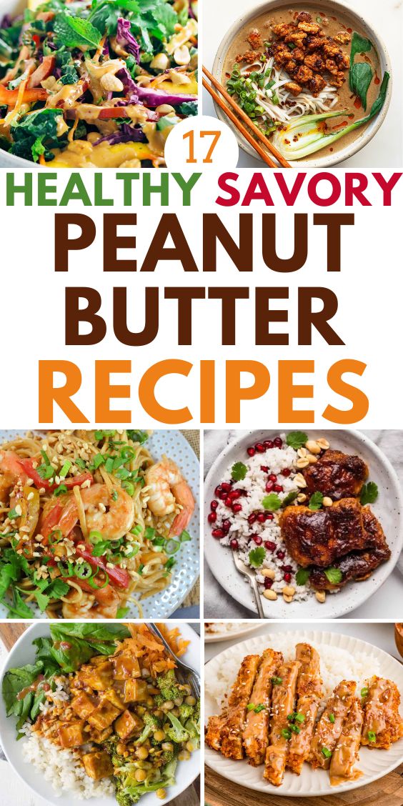 healthy savory Recipes using peanut butter