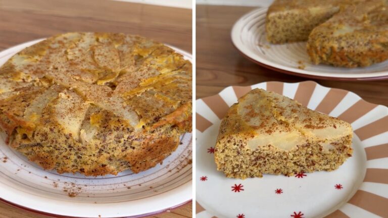 Healthy Upside Down Pear Cake Recipe