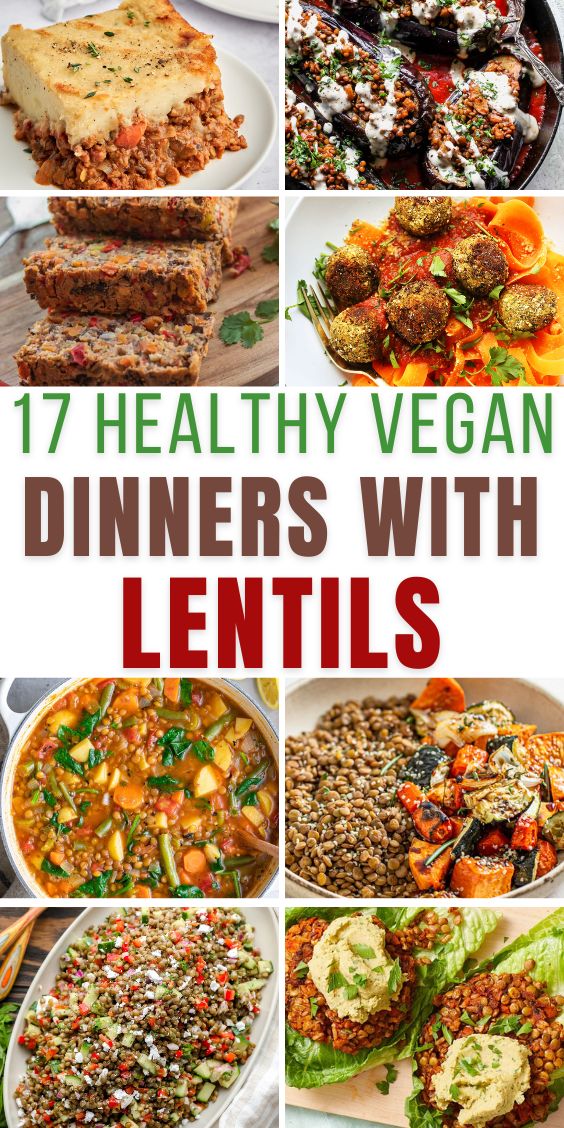 healthy vegan lentil dinner recipes