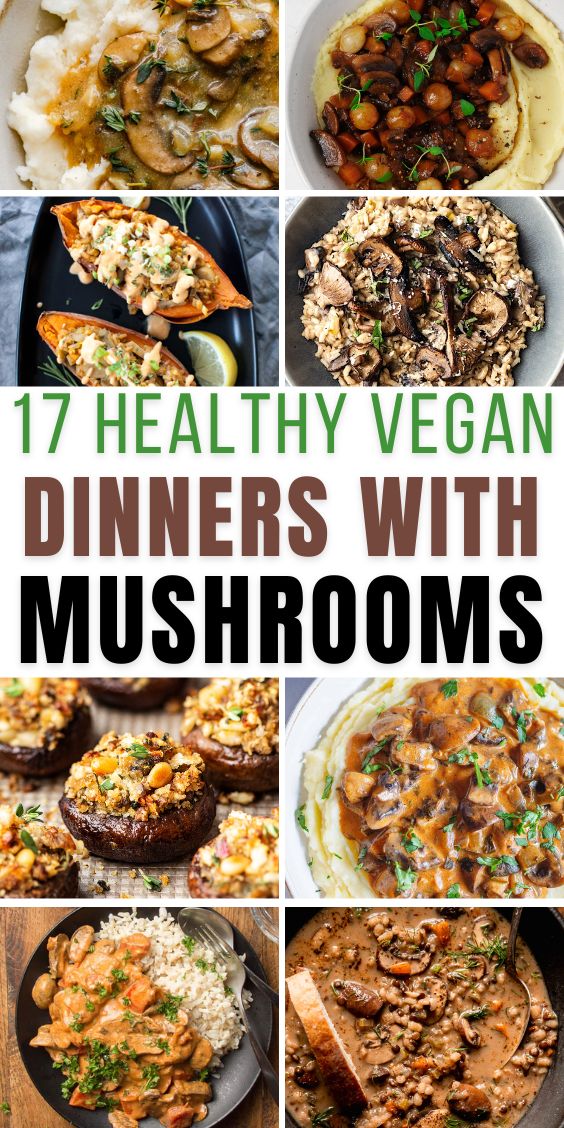 healthy vegan mushroom dinner recipes