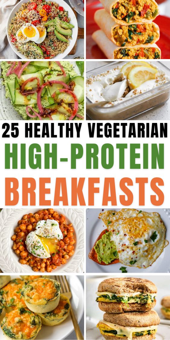 healthy vegetarian high protein breakfast