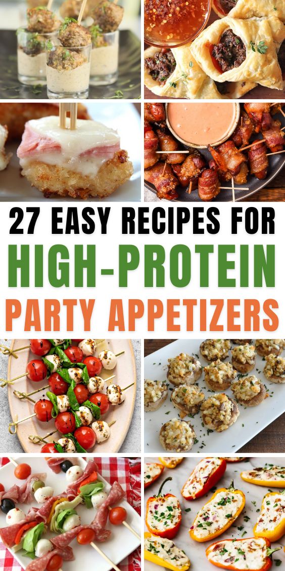 high protein appetizers for party