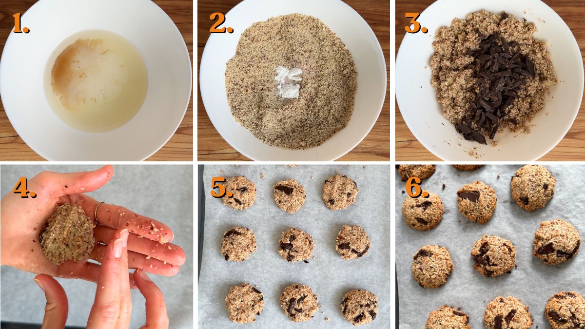 how to make Healthy Almond Chocolate Chip Cookies Recipe