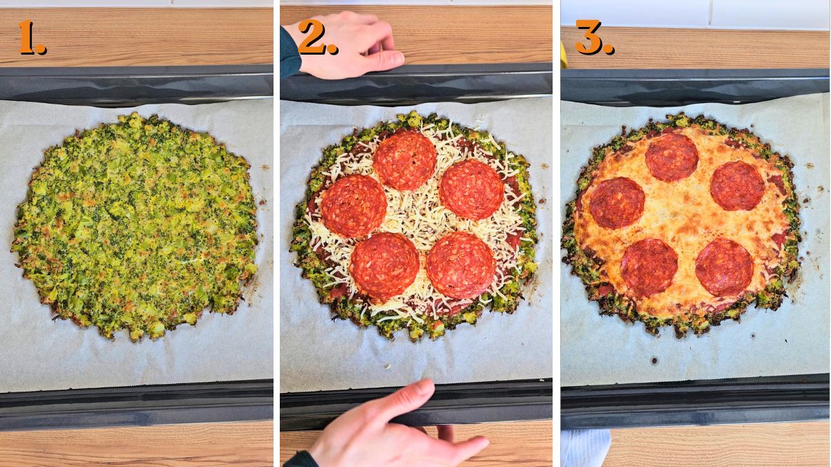 how to make broccoli crust pizza