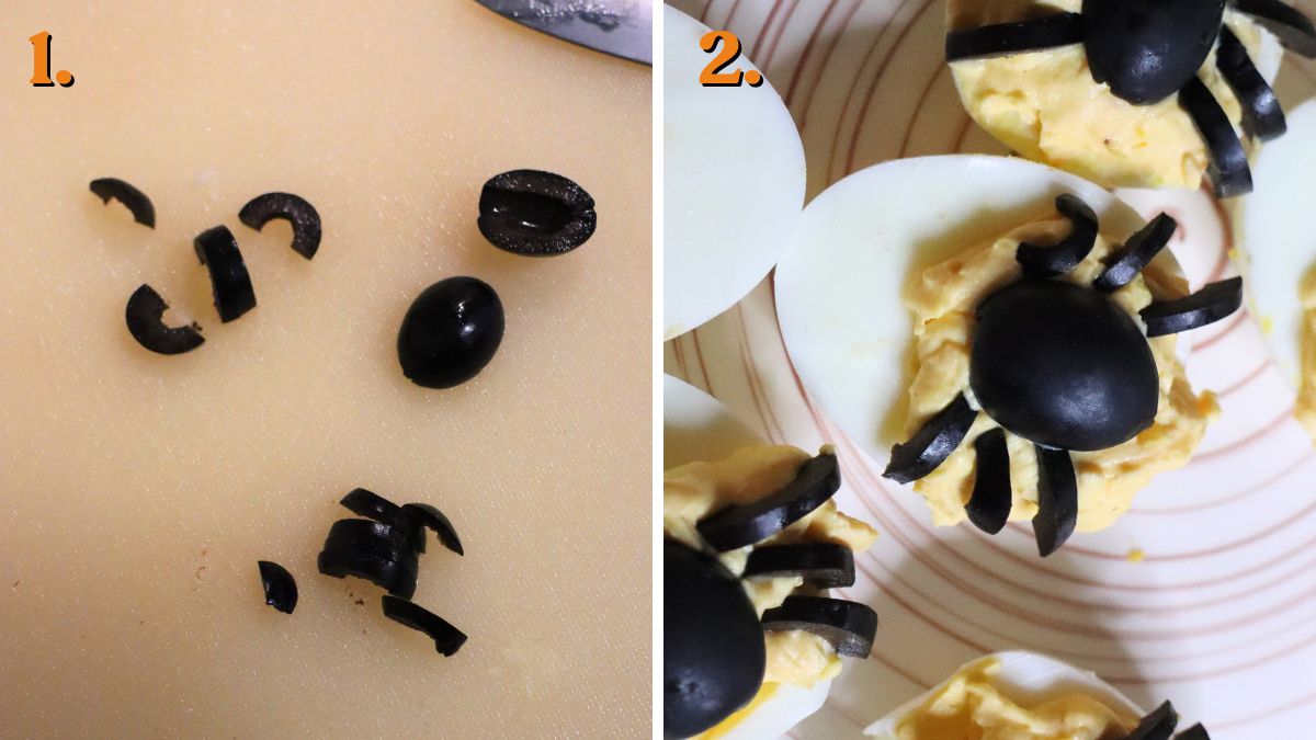 how to make halloween deviled eggs