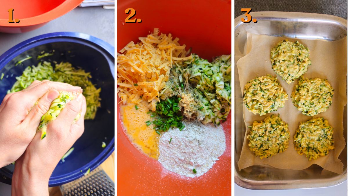 how to make healthy zucchini fritters