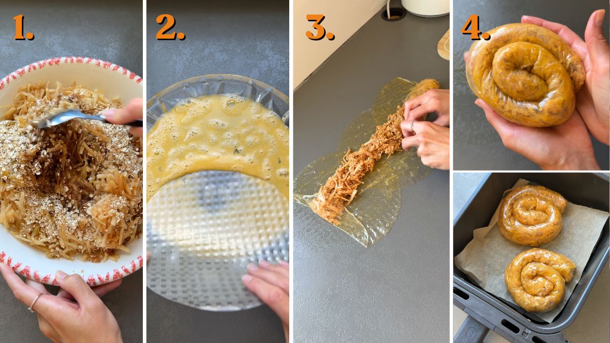how to make rice paper apple pie