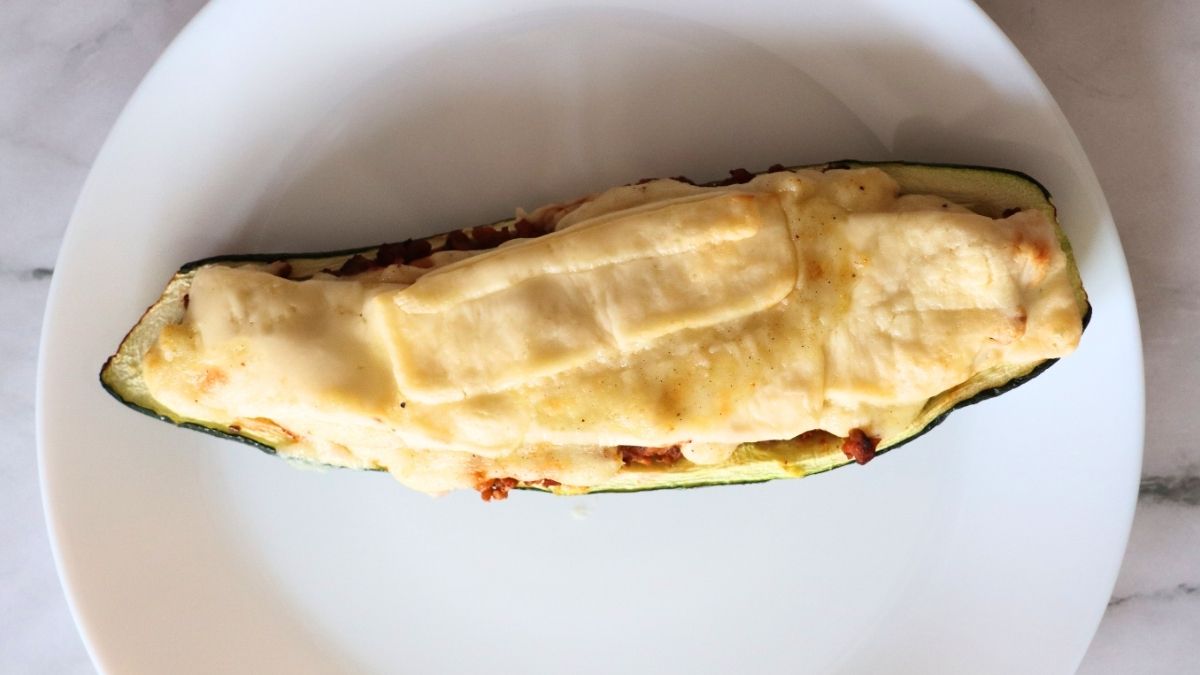 lasagna stuffec zucchini boats