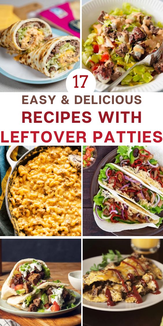 leftover burger patties recipes