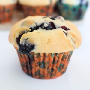 lemon blueberry bakery style muffins