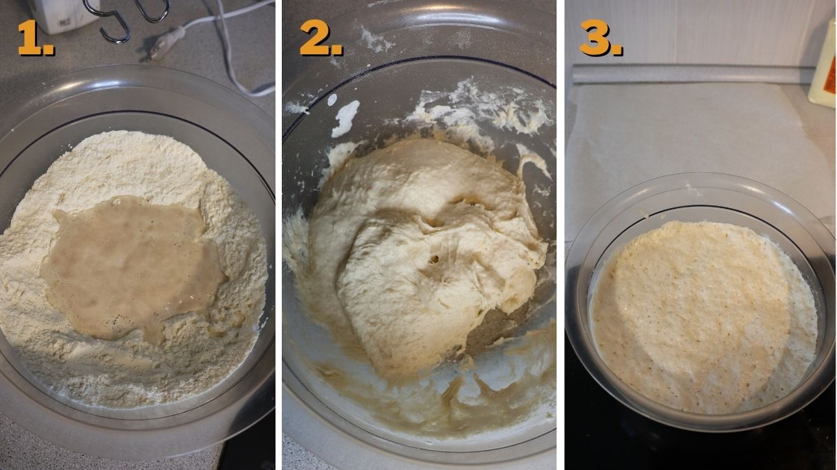 letting the dough rise