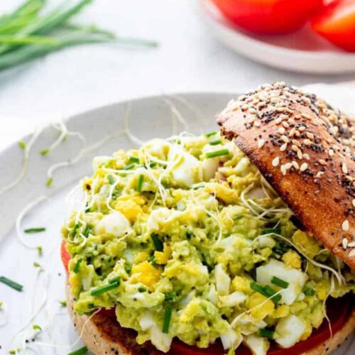 low carb egg salad with avocado 6