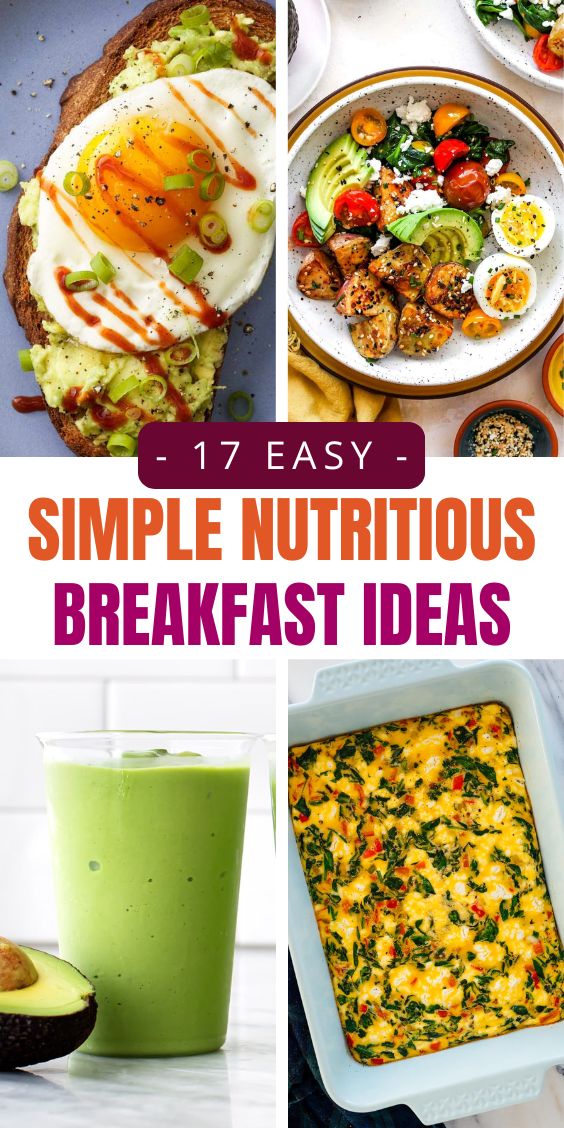 nutritious breakfast ideas