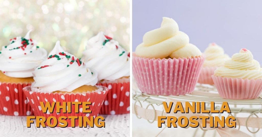 pillsbury white frosting vs vanilla frosting