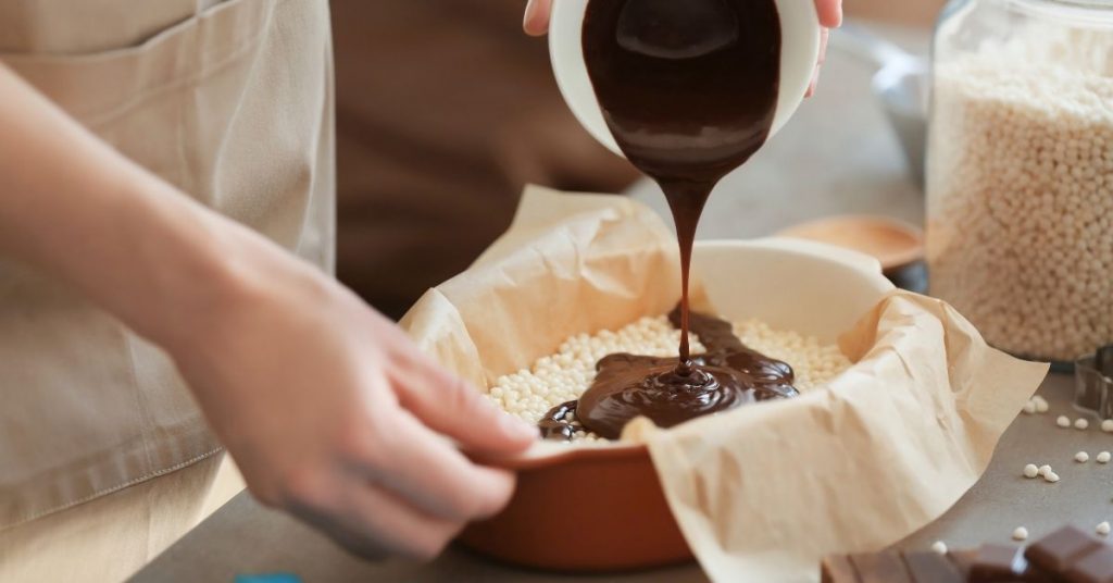 Chocolate covered rice crispies