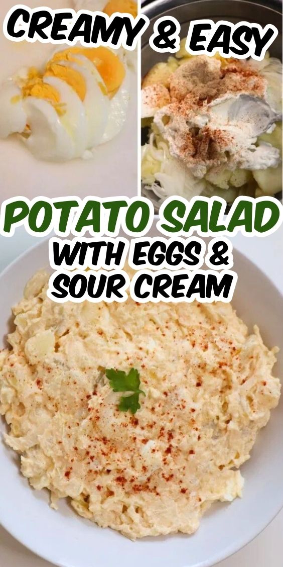 potato salad with eggs and sour cream RECIPE SIDE DISH