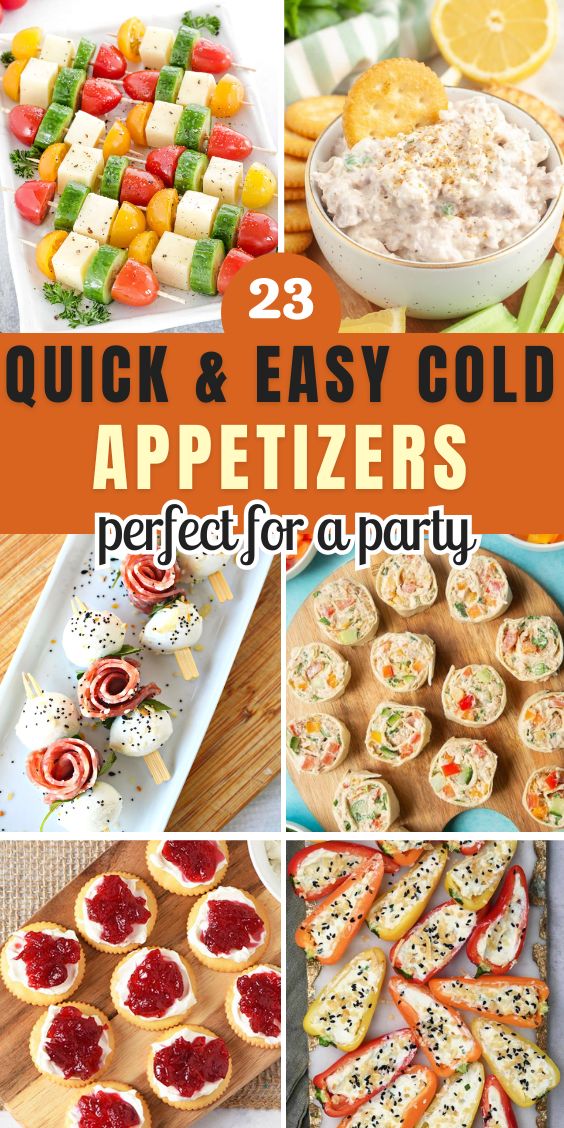quick and Easy No Cook Appetizers For A Party