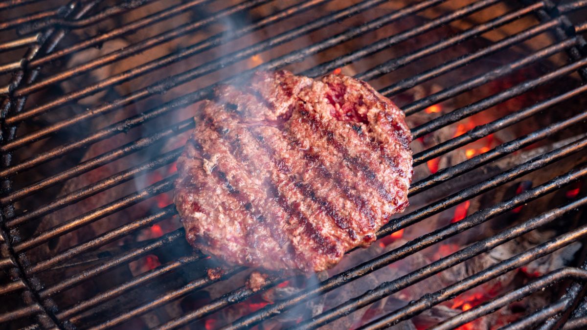 rare burger rare grilled burger meat