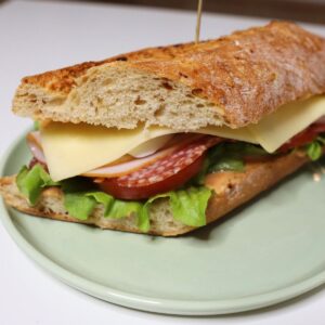 recipe for turkey and salami sandwich