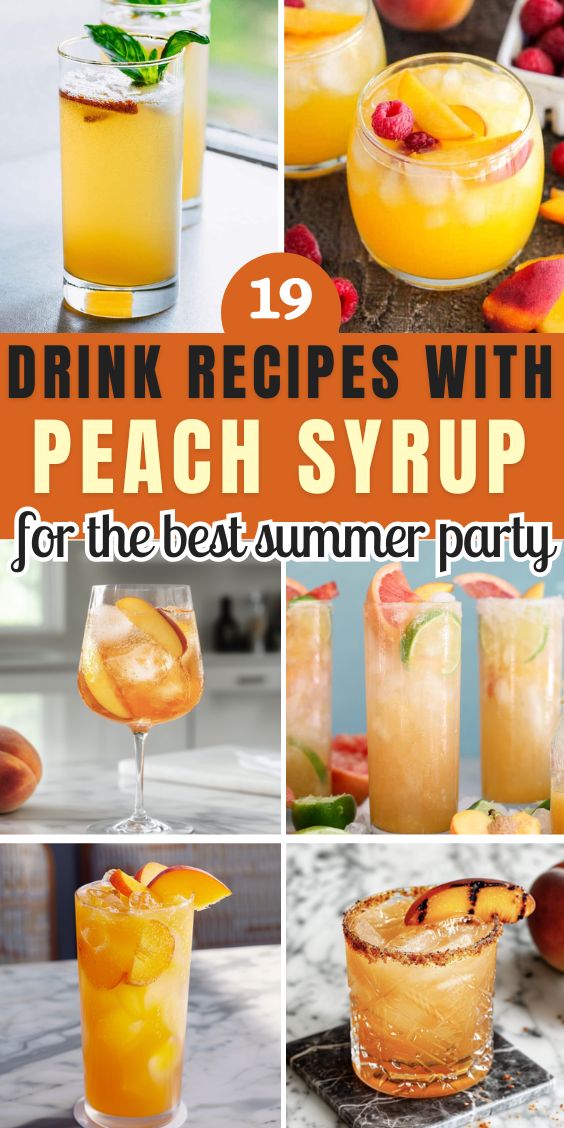 recipes with peach simple syrup