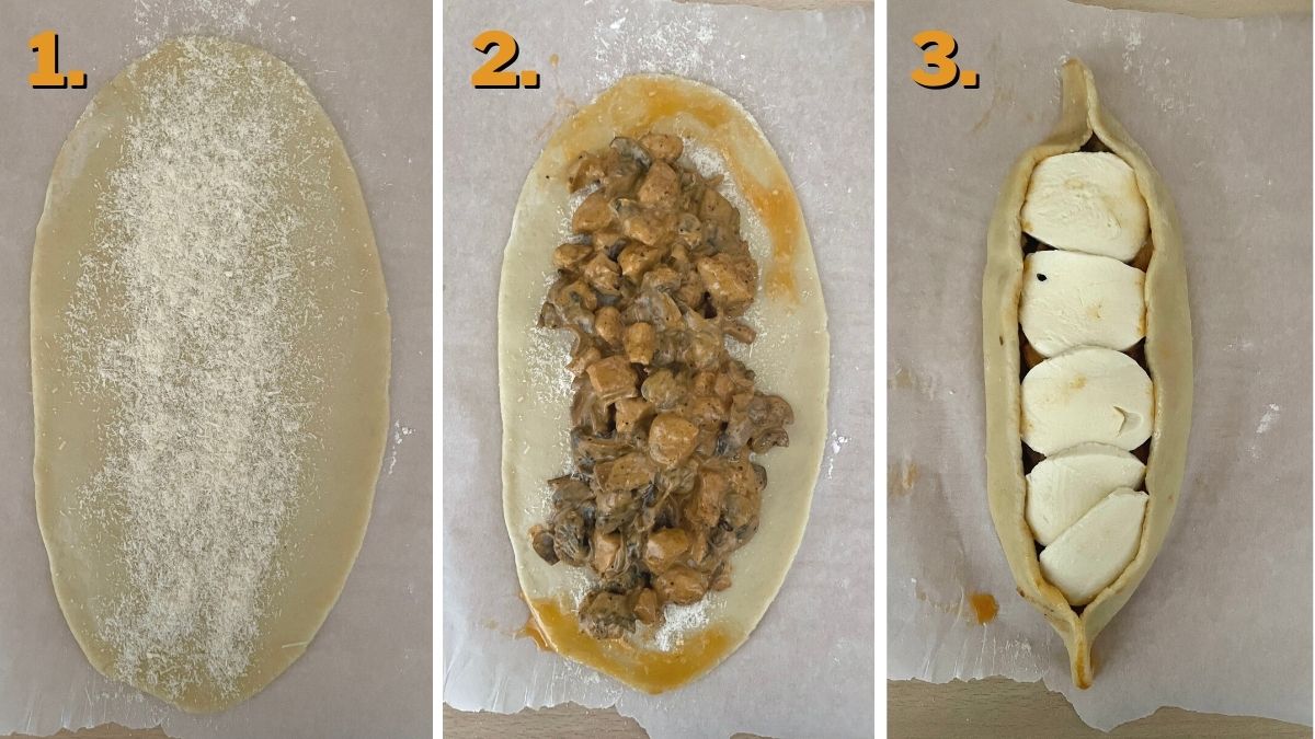 rolling out the dough