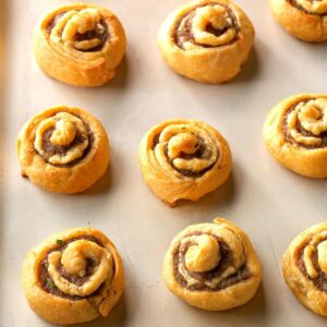 sausage chive pinwheels