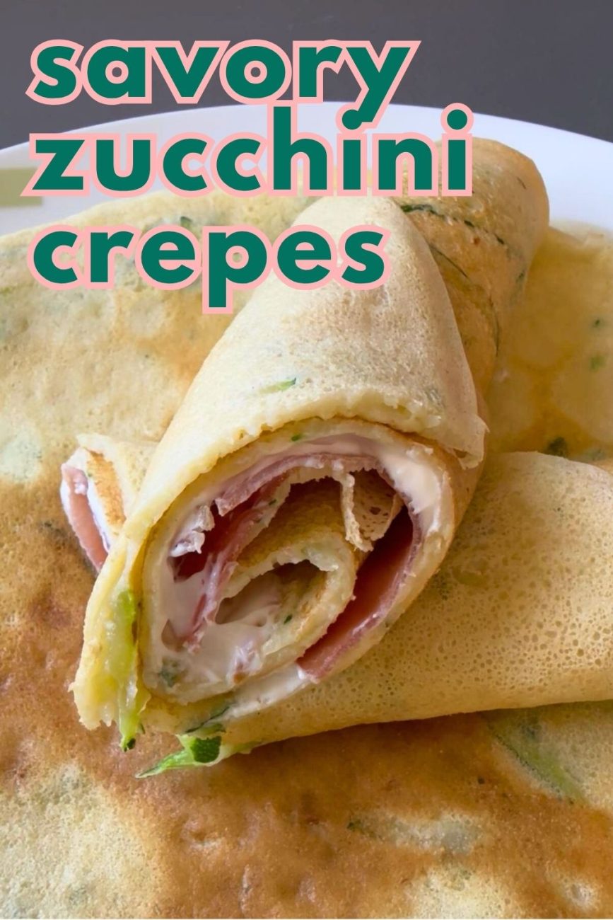 savory zucchini crepes