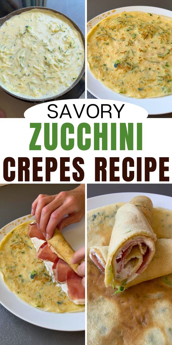 savory zucchini crepes recipe