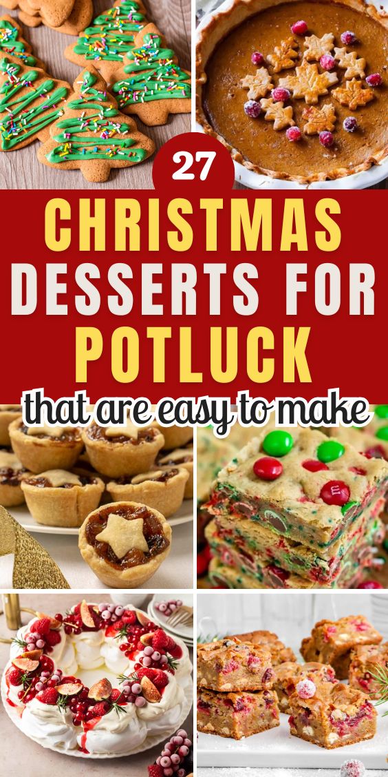 simple Christmas Potluck Desserts