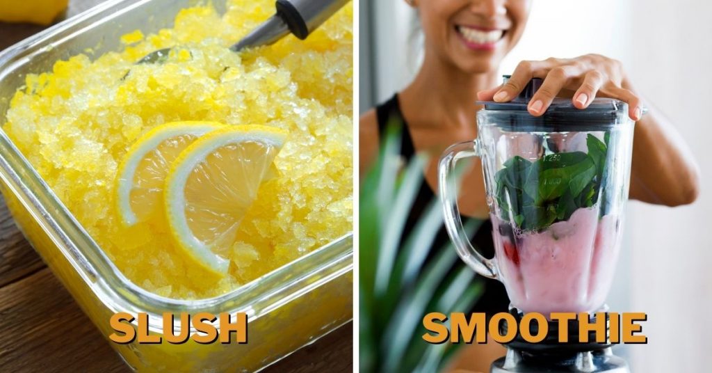 slush vs smoothie