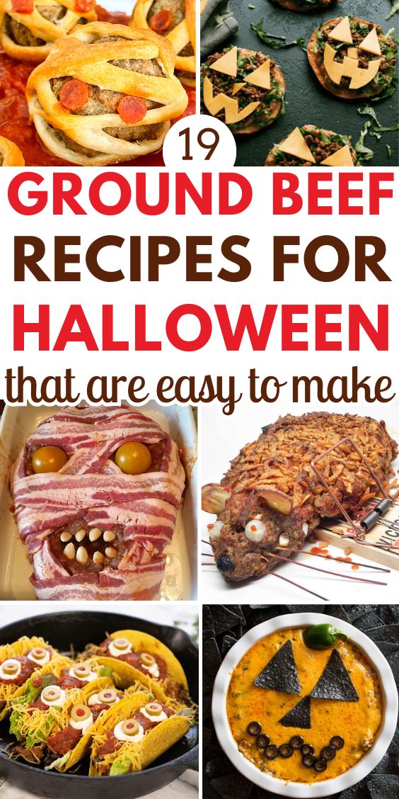 spooky Halloween Recipes With Ground Beef