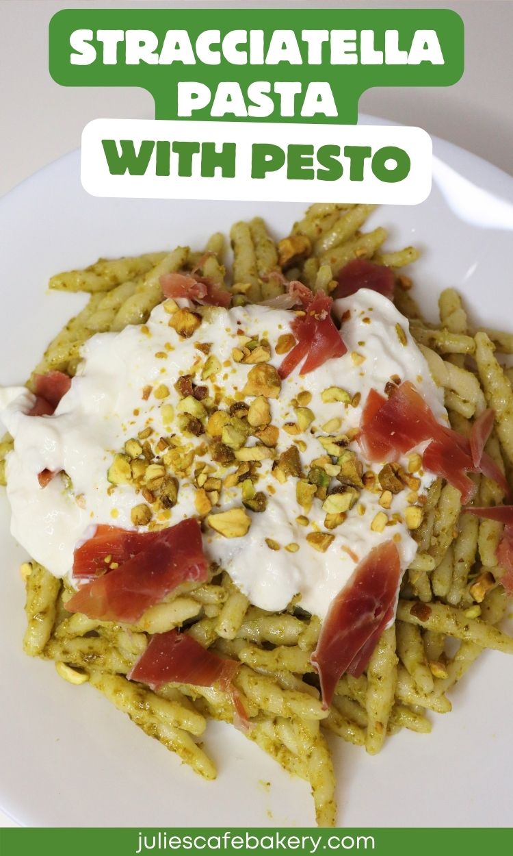 Stracciatella Pasta with Pistachio