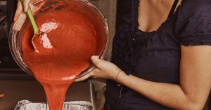 strawberry waffles using cake mix